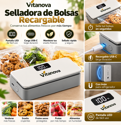 VitaSeal Pro™ | Selladora Digital Recargable 6 Niveles