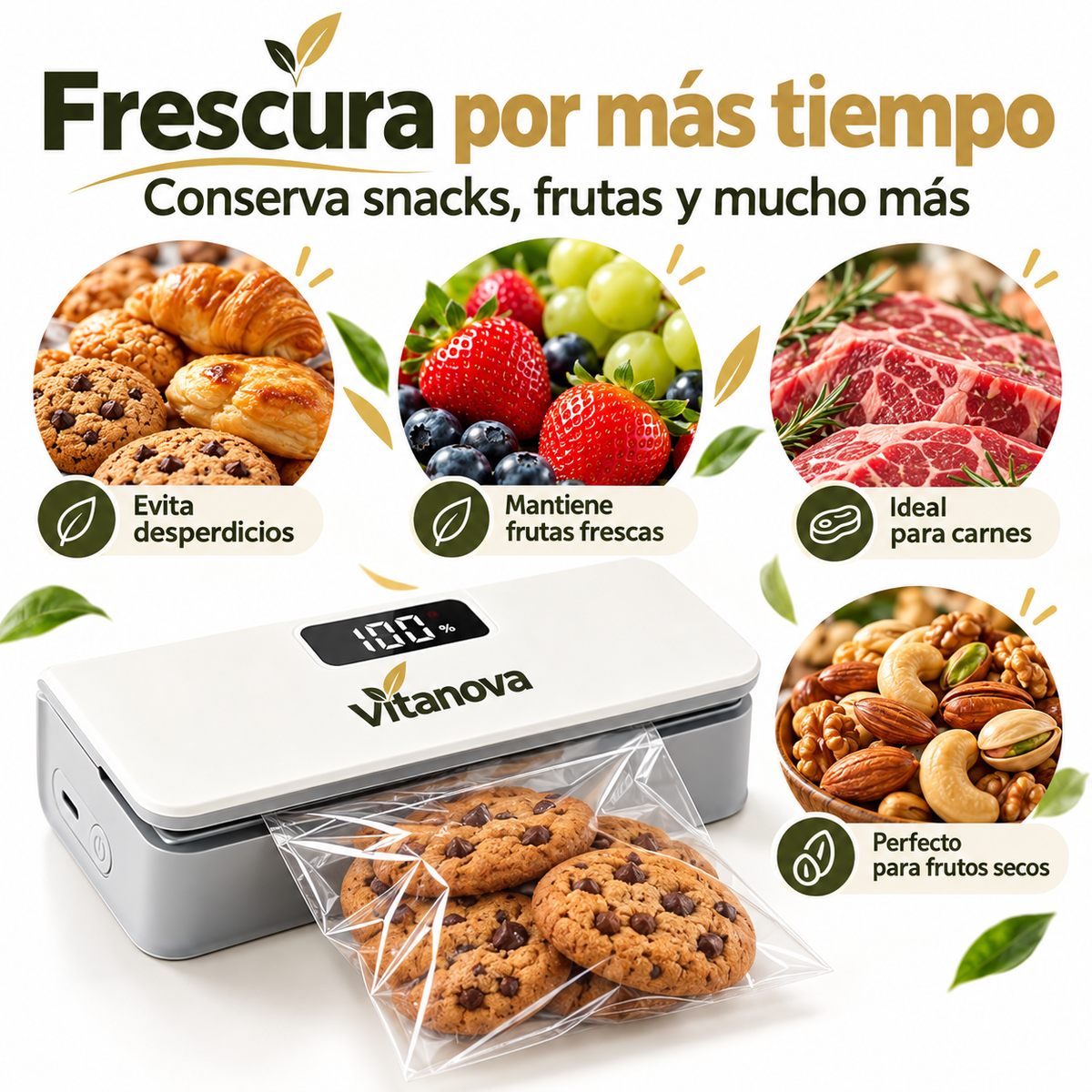 VitaSeal Pro™ | Selladora Digital Recargable 6 Niveles